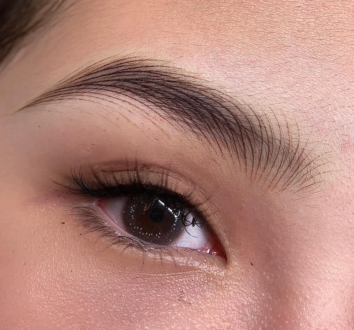 Permanent eyeliner and brow detail